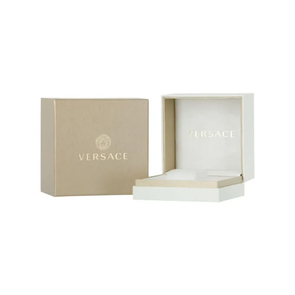 Versace Greca Chrono Leather Watch